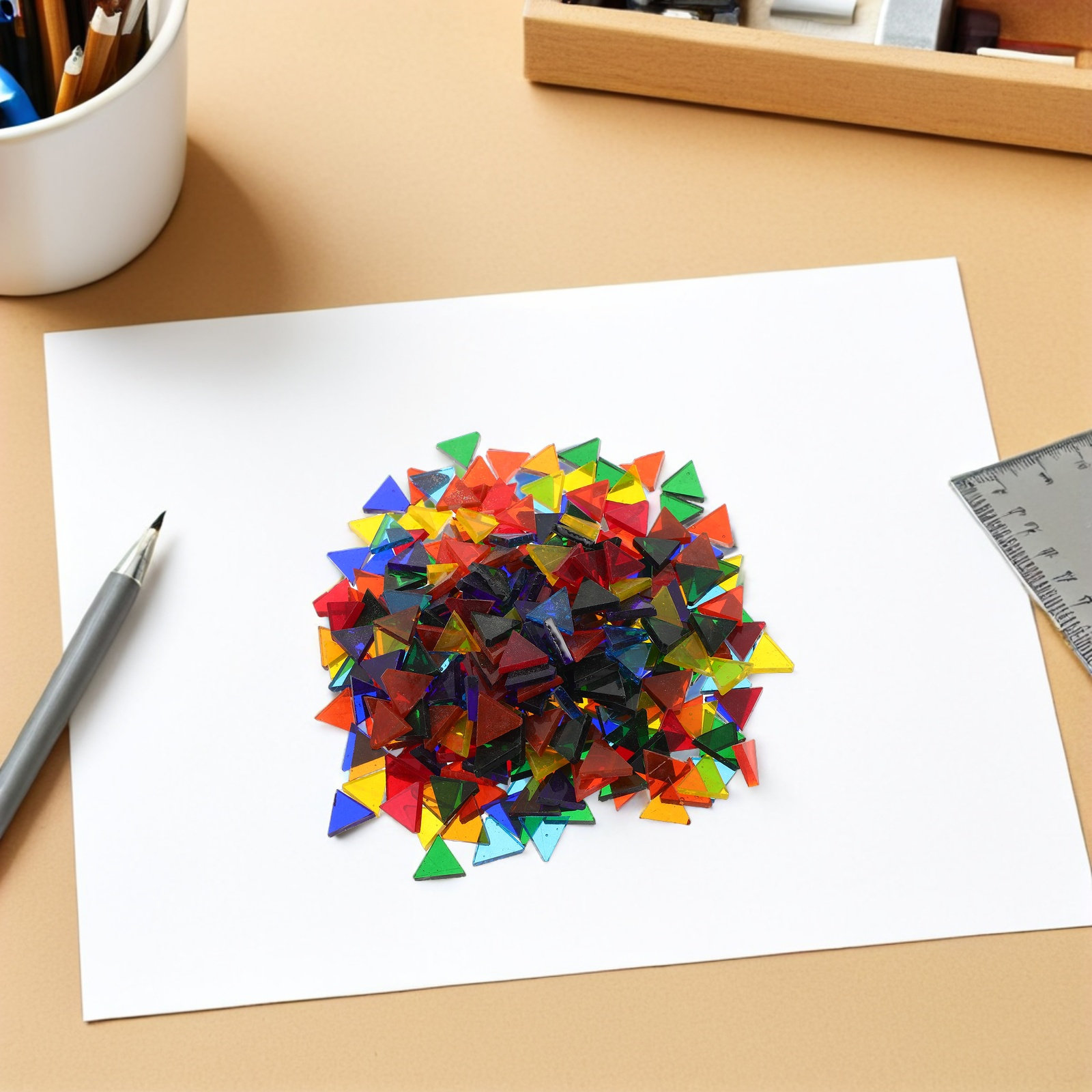 1 Bag Mosaic Cloud Mica Craft  - Art Craft Rainbow recension och pris