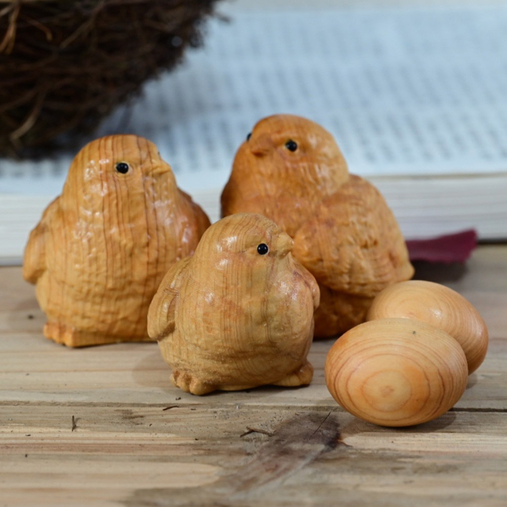 1Set Small Chick Sculpture Nat - Art Craft Room Ideas recension och pris