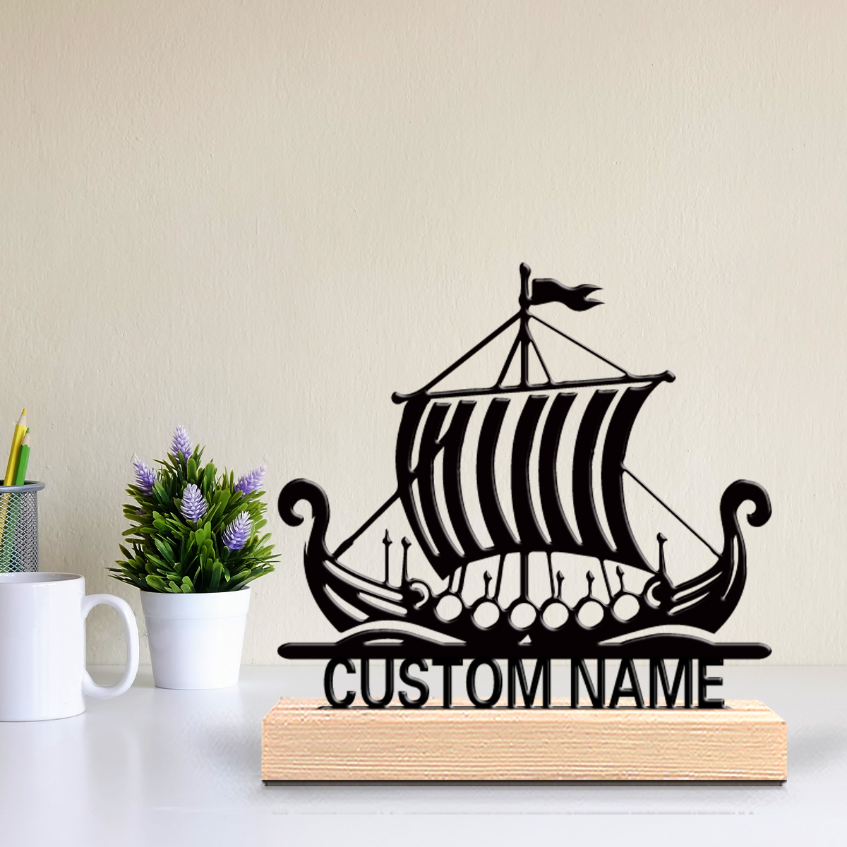 1pc Creative Sailboat Customiz - Art Craft Names recension och pris