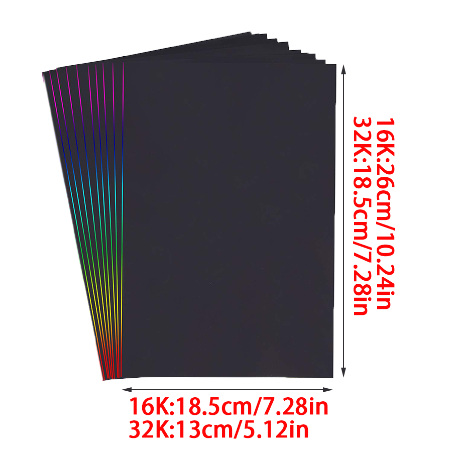 10/30pcs Rainbow Scratch Paper - Art Craft Rainbow recension och pris