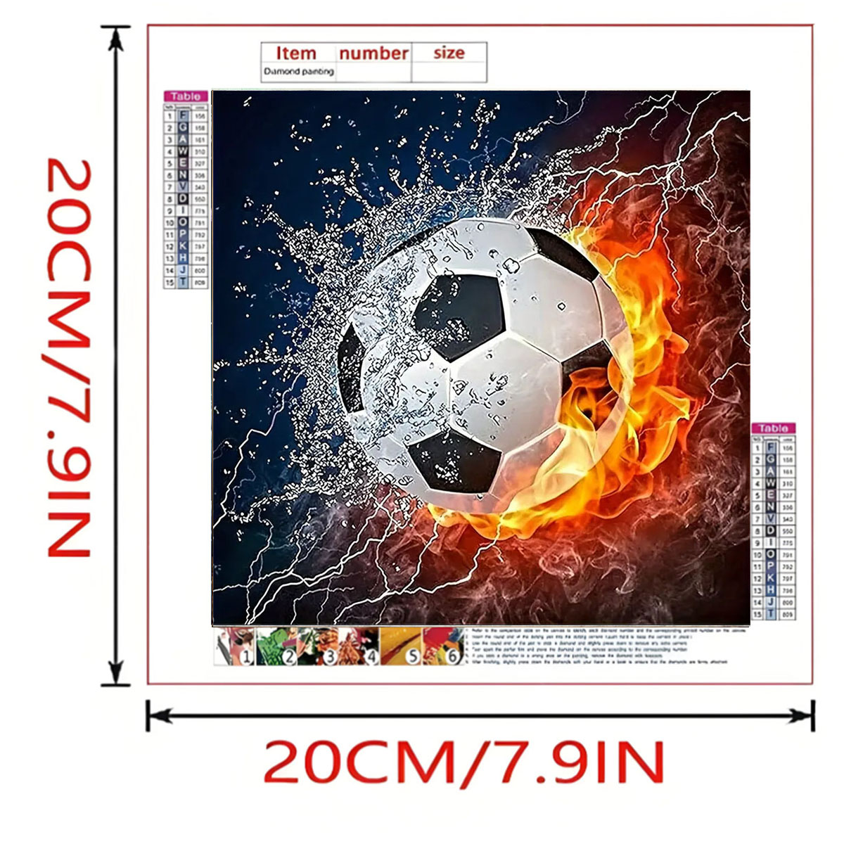 A Set of Football Diamond Pain - Art Craft Website recension och pris