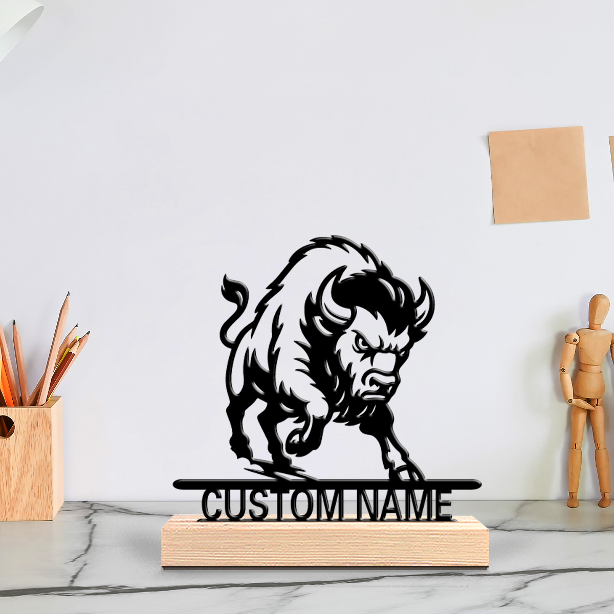 1pc Minimalist lion Customizab - Art Craft Wood recension och pris