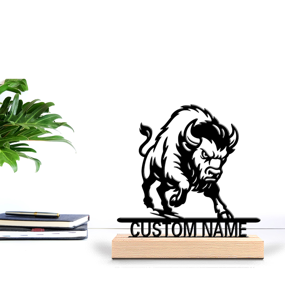 1pc Minimalist lion Customizab - Art Craft Wood recension och pris
