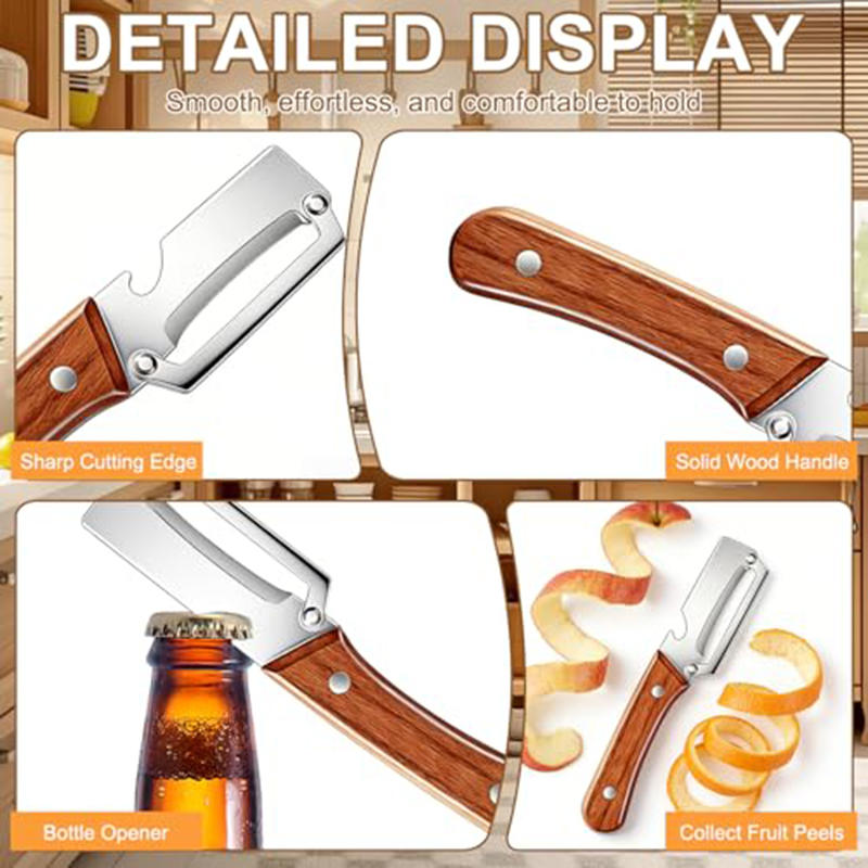 Stainless Steel Kitchen Peeler - Art Craft Wood recension och pris