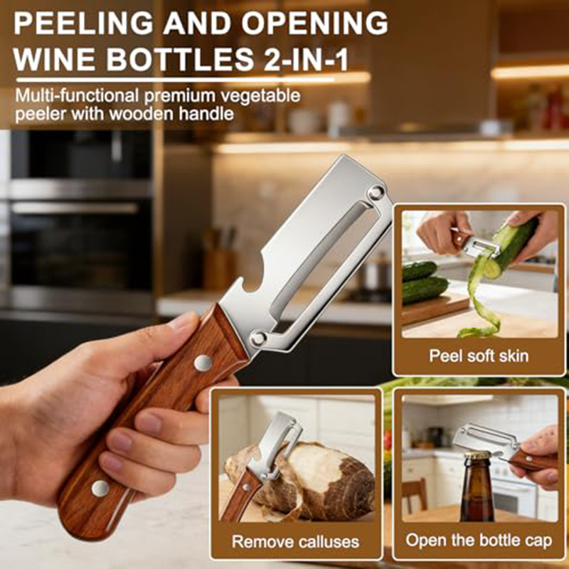 Stainless Steel Kitchen Peeler - Art Craft Wood recension och pris