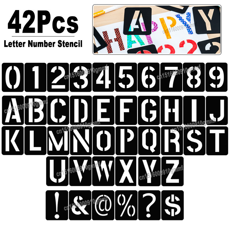 42Pcs Reusable Plastic Alphabe - Letter S Art Craft recension och pris