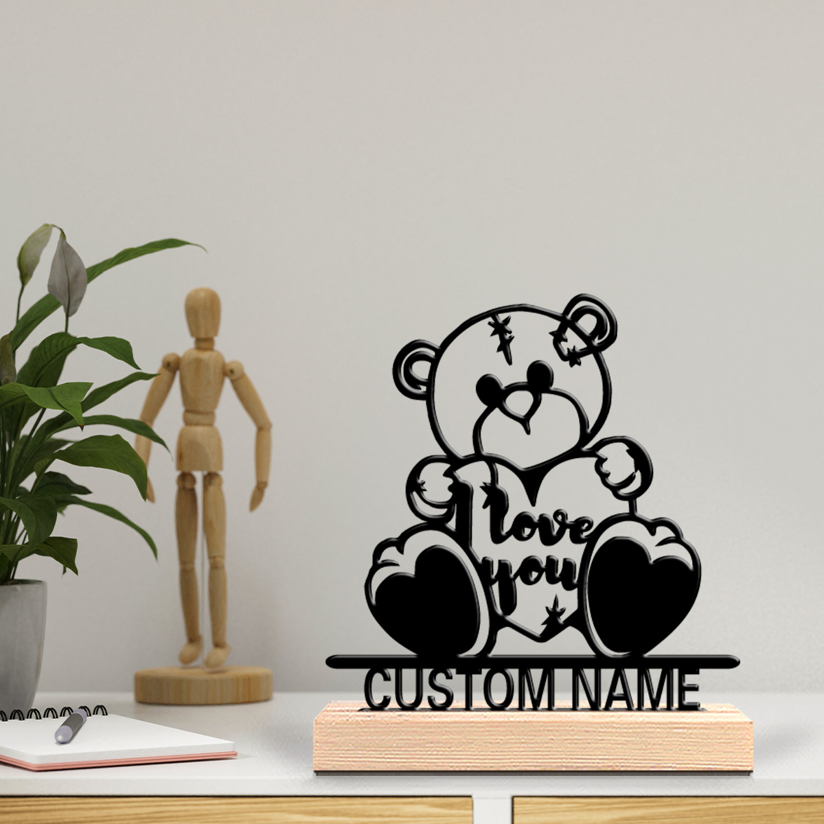 1pc Fashion love toy Custom Na - Art Craft Wood recension och pris