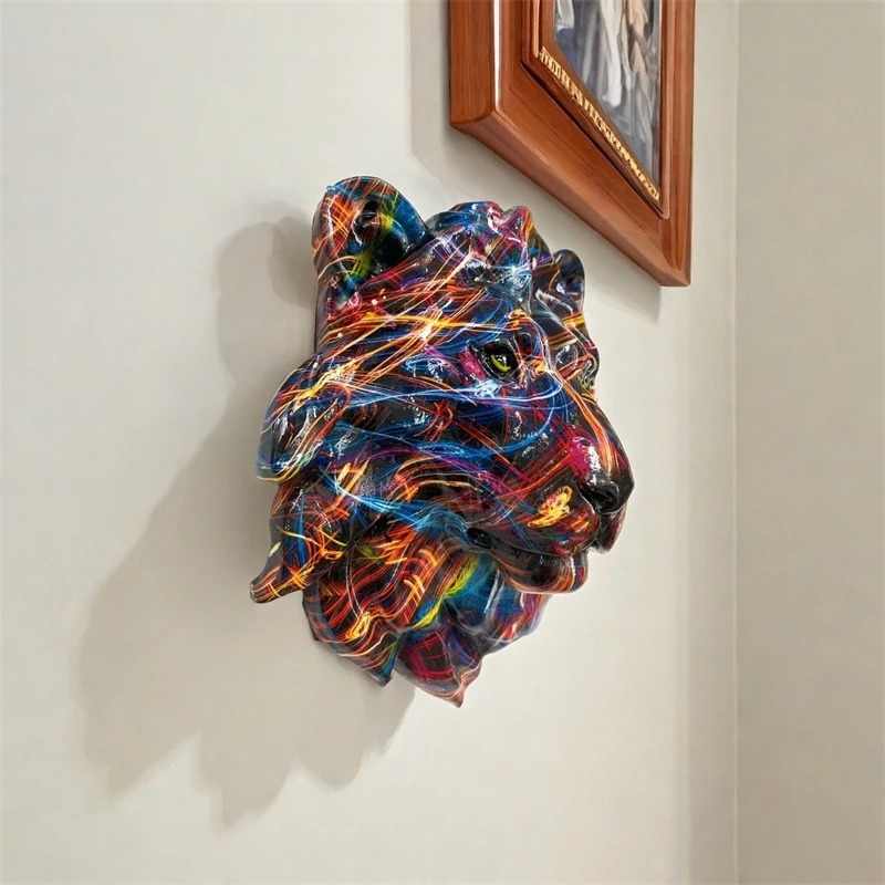 Vintage Style Resin Animal Wal - Art Craft Lion recension och pris