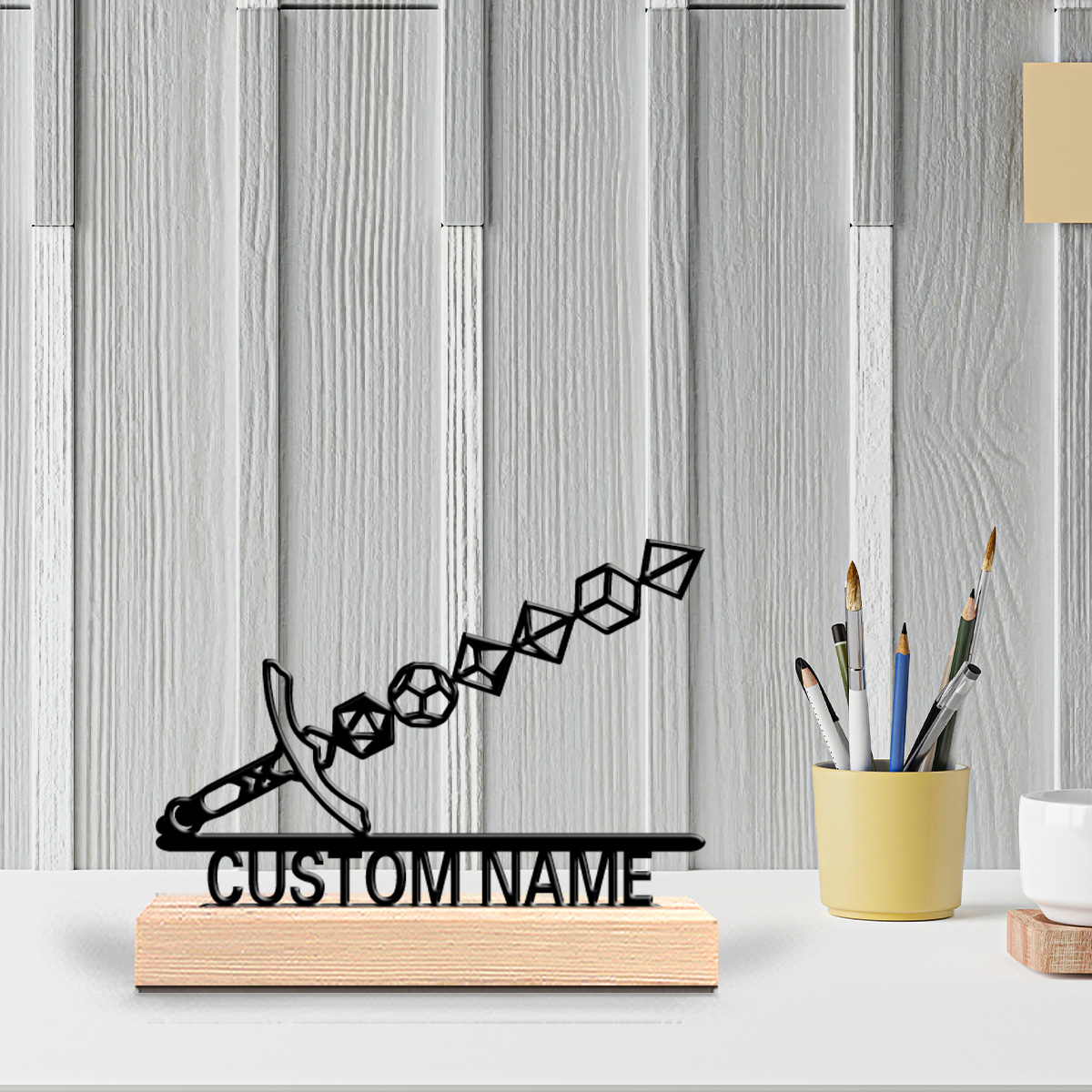 1pc Abstract sword Customizabl - Art Craft Wood recension och pris