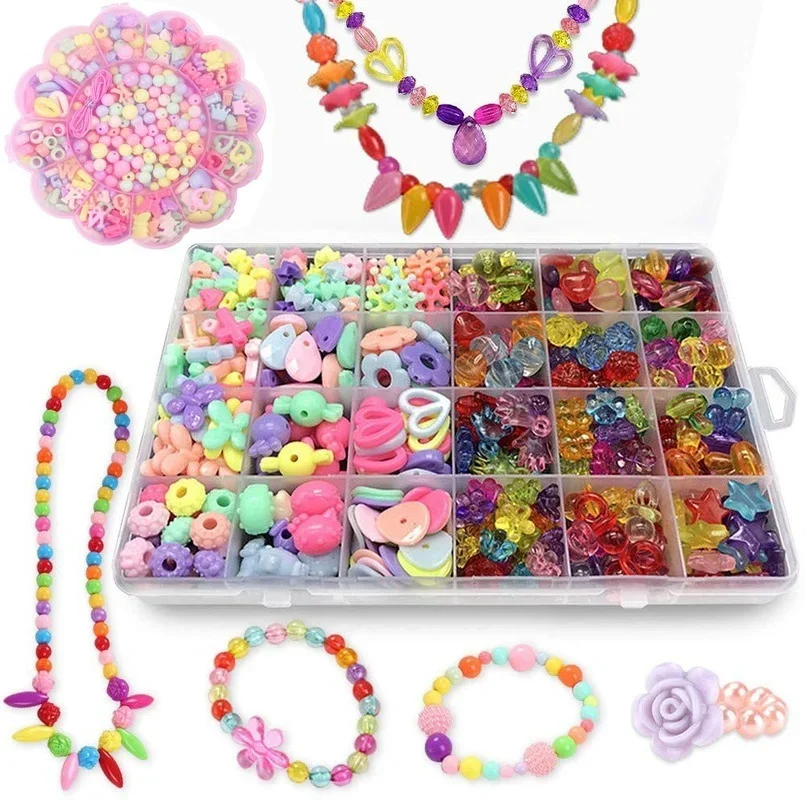 Girls DIY Bead Set Jewelry Mak - Art Craft Rainbow recension och pris