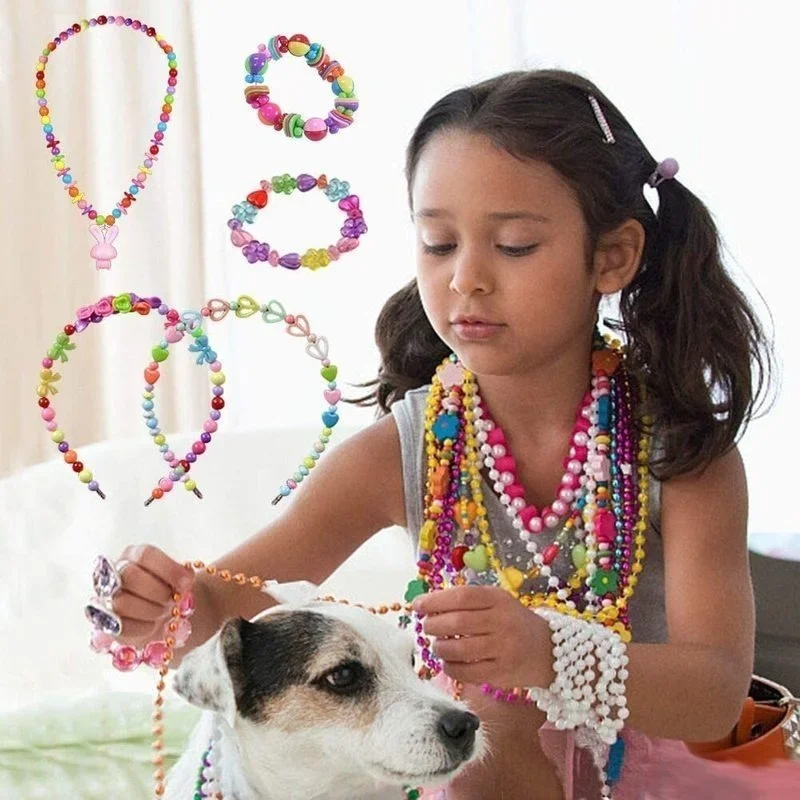 Girls DIY Bead Set Jewelry Mak - Art Craft Rainbow recension och pris
